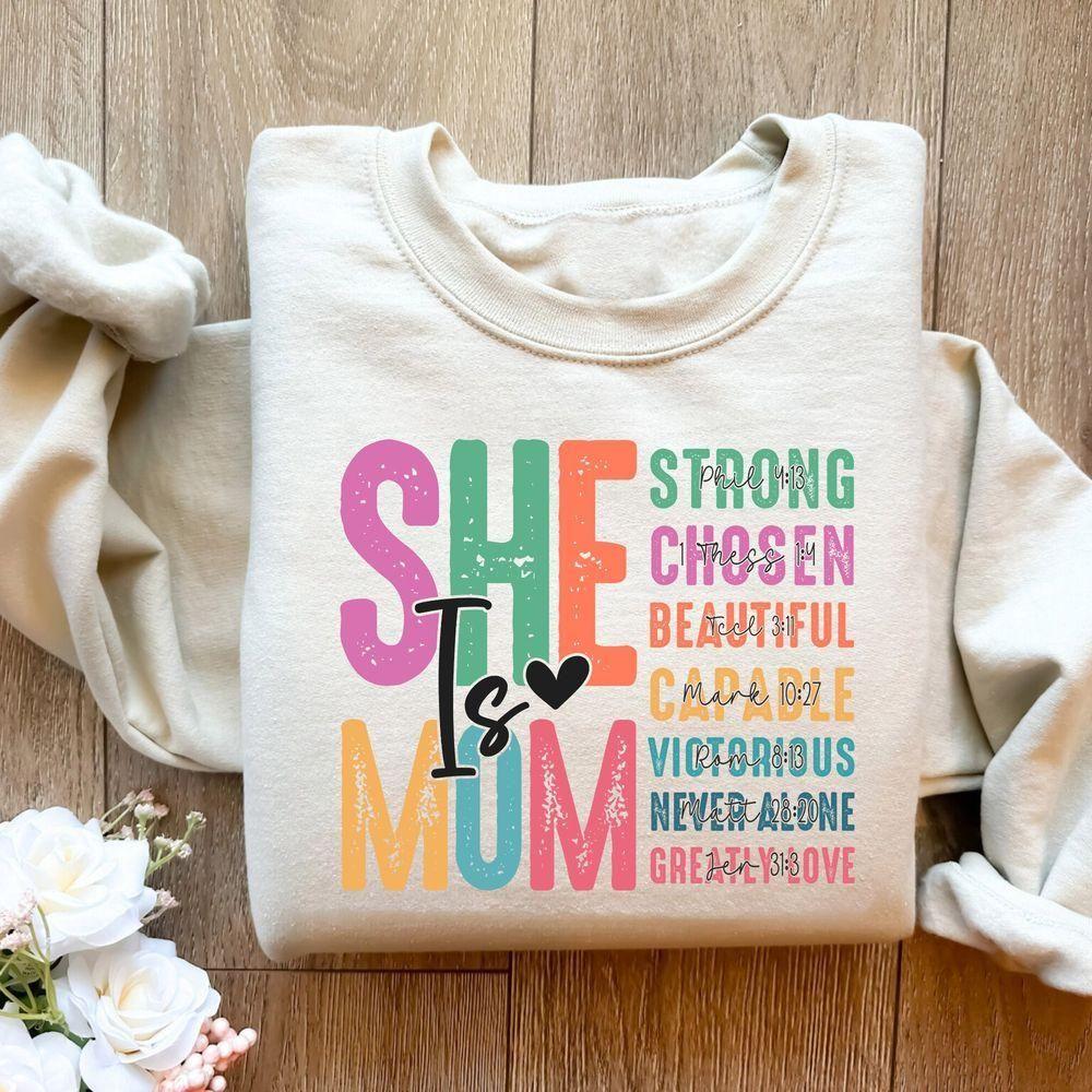Retro She Is Mom Vuitino Shirt